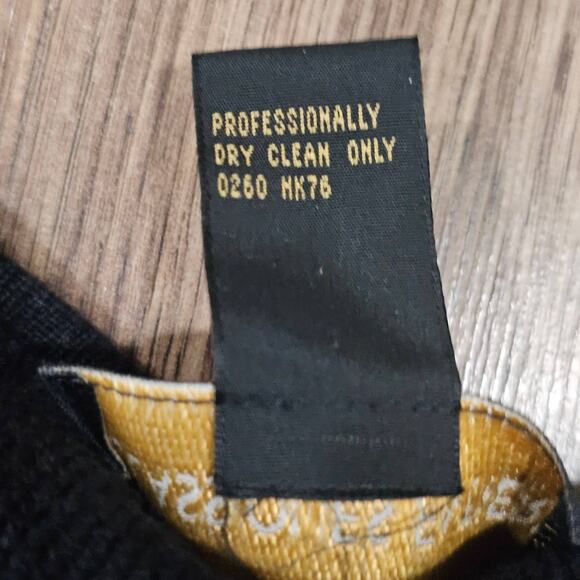 Classiques Entier Merino Wool Beaded Zip up Black Sweater Size M - Picture 5 of 9